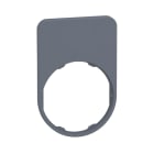 SCHNEIDER ELECTRIC - Schildträger 40x60mm, ohne Schild, unbeschriftet, für Harmony 30mm, in grau
