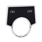SCHNEIDER ELECTRIC - SCHILD ALU 44X50 SW OFF-ON