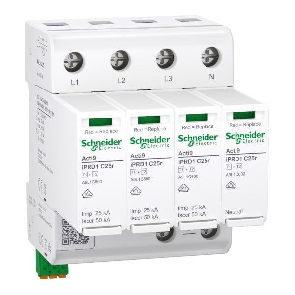 SCHNEIDER ELECTRIC - KOMBIABL. TYP1+2 IPRD1 C25R 3P+1 4TE FM