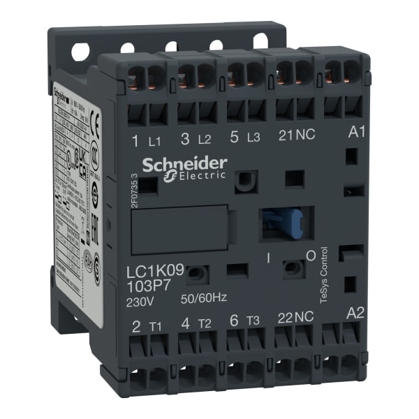 SCHNEIDER ELECTRIC - SCHÜTZ 3P 6A AC3 230V 50/60HZ 1Ö