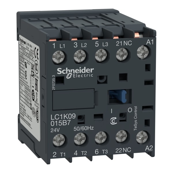 SCHNEIDER ELECTRIC - SCHÜTZ 3P 6A AC3 24V 50/60HZ 1Ö