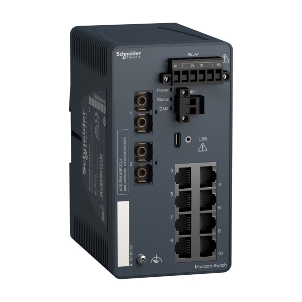 SCHNEIDER ELECTRIC - Modicon Ext. Mng Switch 8TX/2FX-MM-Fast