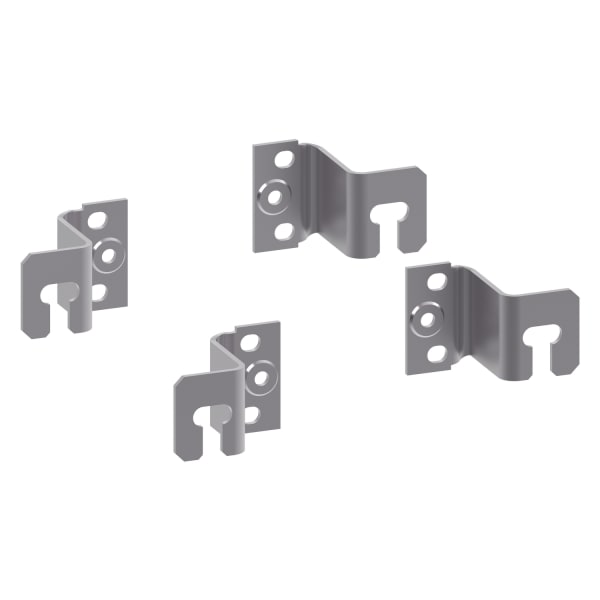 SCHNEIDER ELECTRIC - Wandlaschensatz Stahl Chromat. 4Stk