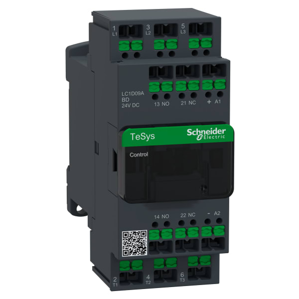 SCHNEIDER ELECTRIC - SCHÜTZ 3P 9A AC3 24V DC SNAPIN
