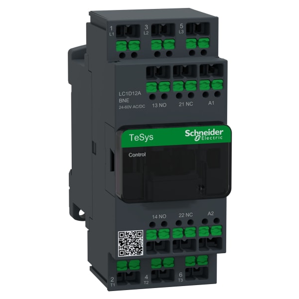 SCHNEIDER ELECTRIC - SCHÜTZ 3P 12A AC3 24-60V AC/DC SNAPIN