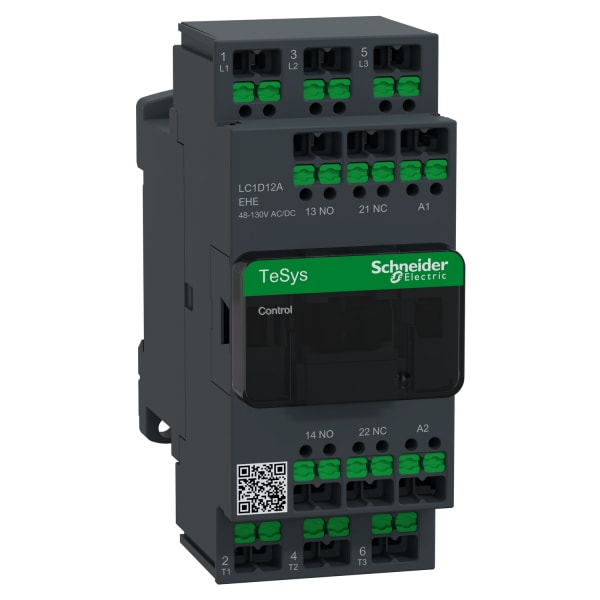 SCHNEIDER ELECTRIC - SCHÜTZ 3P 12A AC3 48-130V AC/DC SNAPIN