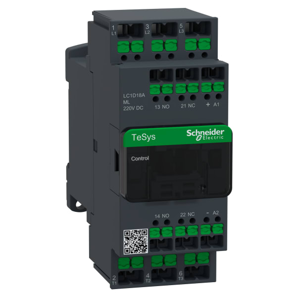 SCHNEIDER ELECTRIC - SCHÜTZ 3P 18A AC3 220V DC GL SNAPIN