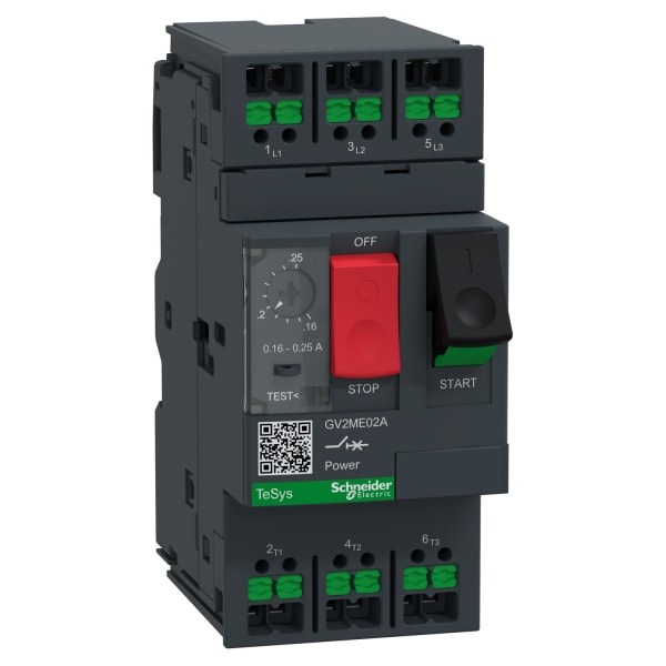 SCHNEIDER ELECTRIC - MOTORSCHUTZSCHALTER 0,16-0,25A SNAPIN