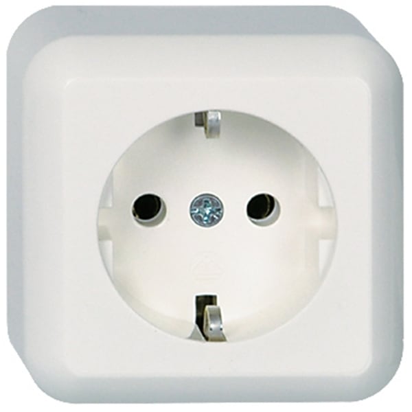 SCHNEIDER ELECTRIC - Steckdose 16A CONTURA Schraubklemme reinweiß