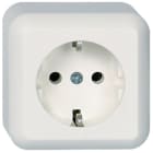 SCHNEIDER ELECTRIC - Steckdose 16A CONTURA Schraubklemme reinweiß