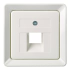 SCHNEIDER ELECTRIC - Zentralplatte für 1xRJ45 FASHION/RIVA/SCALA reinweiß