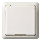 SCHNEIDER ELECTRIC - Steckdose mit Klappdeckel für Geräteträger 16A RENOVIERUNG Steckklemme reinweiß