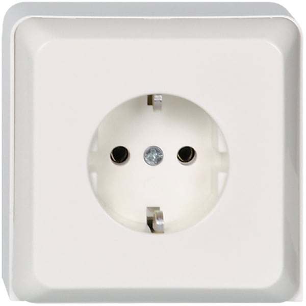 SCHNEIDER ELECTRIC - Steckdose im Geräteträger 1-fach 16A RENOVIERUNG Schraubklemme reinweiß