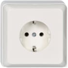 SCHNEIDER ELECTRIC - Steckdose im Geräteträger 1-fach 16A RENOVIERUNG Schraubklemme reinweiß