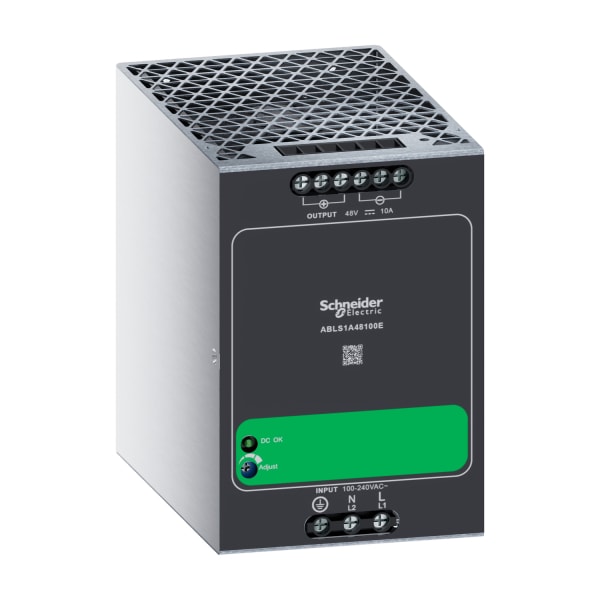 SCHNEIDER ELECTRIC - Spannungsversorgung, Easy Modicon ABLSE, getaktet, 1-phasig, 100-240V AC, 48V DC, 10A, 480W, Hutschiene