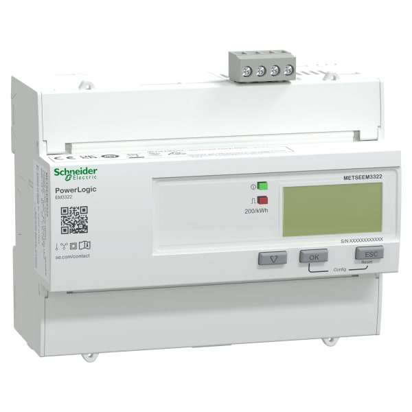 SCHNEIDER ELECTRIC - Energiezähler EM3322, 3 phasig, 100 A, Klasse 1, Modbus RTU