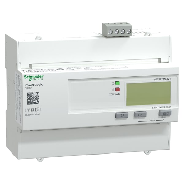 SCHNEIDER ELECTRIC - Energiezähler EM3424, 3 phasig, 125 A, Klasse 1, Modbus RTU, MID