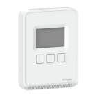 SCHNEIDER ELECTRIC - SpaceLogic SLA-Serie, Raumfühler, Feuchte, Temperatur, LCD, Analogausgänge mit mattweißem Gehäuse