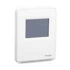 SCHNEIDER ELECTRIC - SpaceLogic-Temperatursensor Serie SLA, Raum, Farb-Touchscreen, Analogausgänge, mattweißes Gehäuse