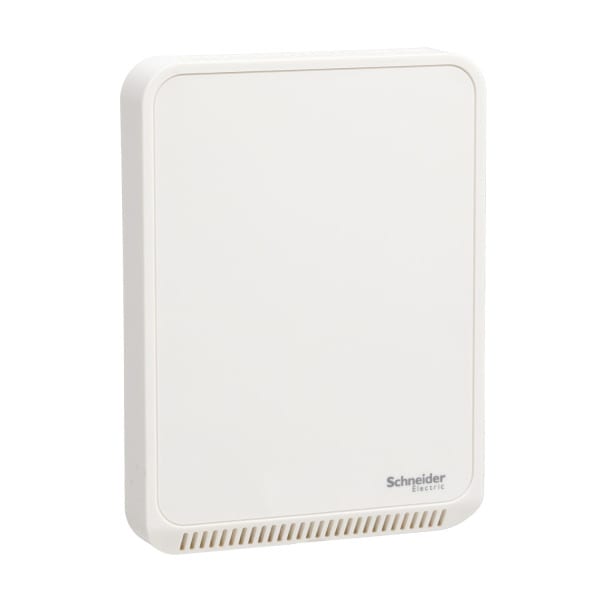 SCHNEIDER ELECTRIC - SpaceLogic Luftqualitätssensor Serie SLP, CO2, Temperatur, Raum, BACnet MSTP/Modbus, mattweißes Gehäuse