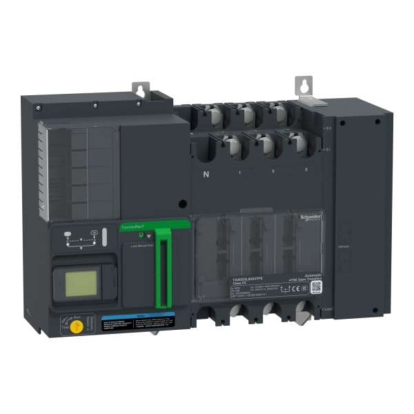SCHNEIDER ELECTRIC - TransferPacT Active, automatische Netzumschaltung, 800A, 3P, LCD, Rahmen 800A, 400V