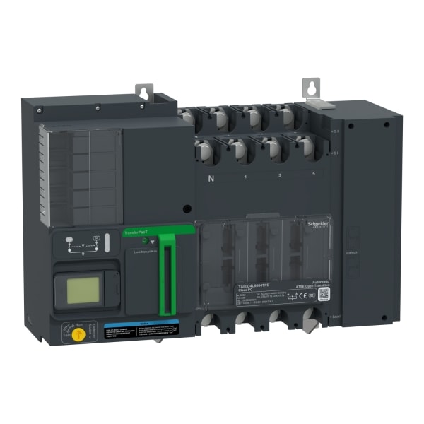 SCHNEIDER ELECTRIC - TransferPacT Active, automatische Netzumschaltung, 800A, 4P, LCD, Rahmen 800A, 400V