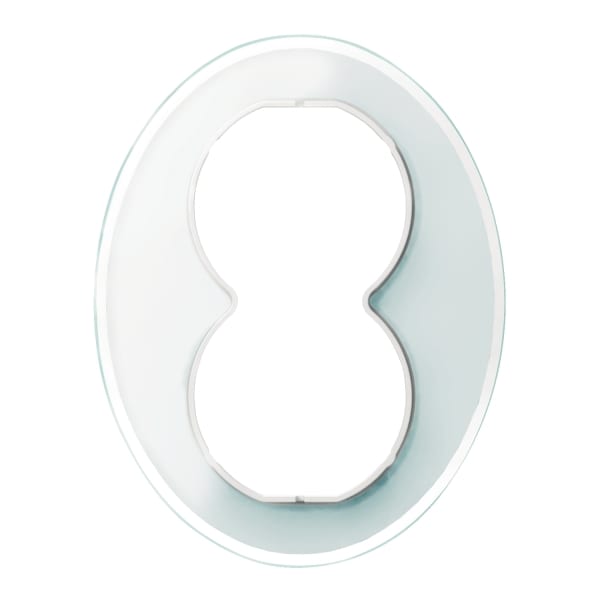 SCHNEIDER ELECTRIC - Glasrahmen 2-fach fuer Steckdose 2-fach weiss RENOVA