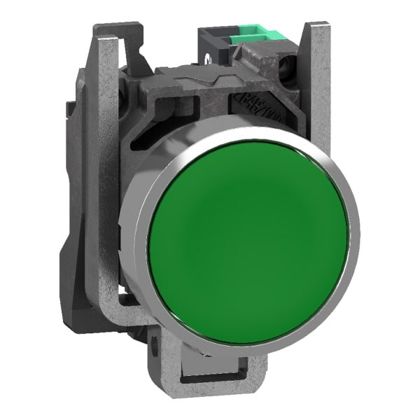 SCHNEIDER ELECTRIC - Drucktaster, Harmony XB4, Metall, 22mm, grün, unbeschriftet, tastend, 1S, Push-In