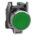SCHNEIDER ELECTRIC - Drucktaster, Harmony XB4, Metall, 22mm, grün, unbeschriftet, tastend, 1S, Push-In