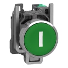 SCHNEIDER ELECTRIC - Drucktaster, Harmony XB4, Metall, 22mm, grün, beschriftet I, tastend, 1S, Push-In