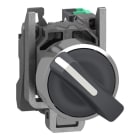 SCHNEIDER ELECTRIC - Wahlschalter, Knebelschalter, Harmony XB4, Metall, 22mm, schwarz, 2 Stellungen, rastend, 1S, Push-In