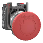 SCHNEIDER ELECTRIC - Not-Aus/Not-Halt-Schalter, Harmony XB4, Metall, 22mm, rot, Pilz 40mm, Drehentriegelung, 2Ö, Push-In