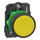 SCHNEIDER ELECTRIC - Drucktaster, Harmony XB5, Kunststoff, 22mm, gelb, unbeschriftet, tastend, 1S, Push-In
