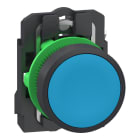 SCHNEIDER ELECTRIC - Drucktaster, Harmony XB5, Kunststoff, 22mm, blau, unbeschriftet, tastend, 1S, Push-In