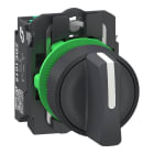 SCHNEIDER ELECTRIC - Wahlschalter, Knebelschalter, Harmony XB5, Kunststoff, 22mm, 3 Stellungen, Mitte rastend, Re+Li tastend, 2S, Push-In