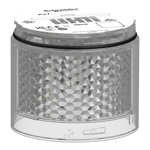 SCHNEIDER ELECTRIC - Leuchtelement, Harmony XVB7, modular, 70mm, weiß, 24V ACDC, Dauerlicht, energieeffiziente LED