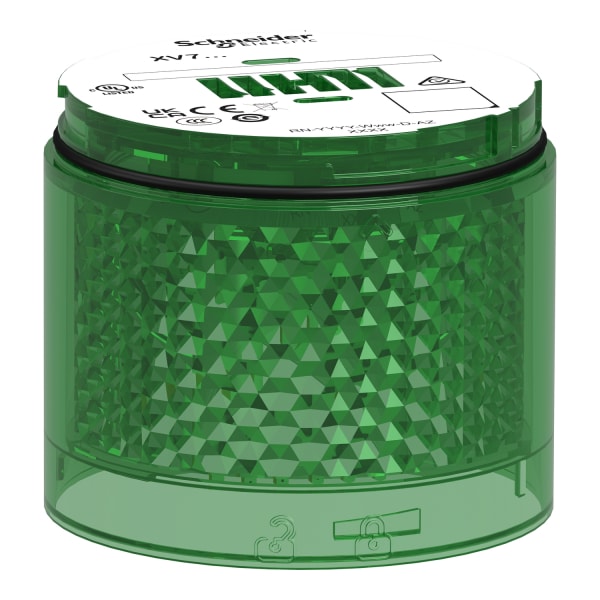 SCHNEIDER ELECTRIC - Leuchtelement, Harmony XVB7, modular, 70mm, grün, 24V ACDC, Blitzlicht, 2J, energieeffiziente LED
