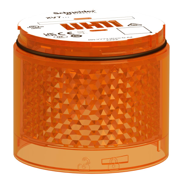 SCHNEIDER ELECTRIC - Leuchtelement, Harmony XVB7, modular, 70mm, orange, 24V ACDC, Blitzlicht, 2J, energieeffiziente LED