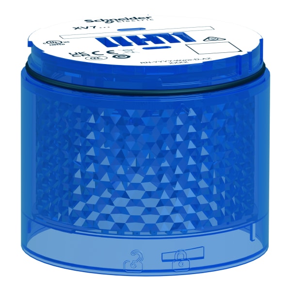 SCHNEIDER ELECTRIC - Leuchtelement, Harmony XVB7, modular, 70mm, blau, 24V ACDC, Blitzlicht, 2J, energieeffiziente LED