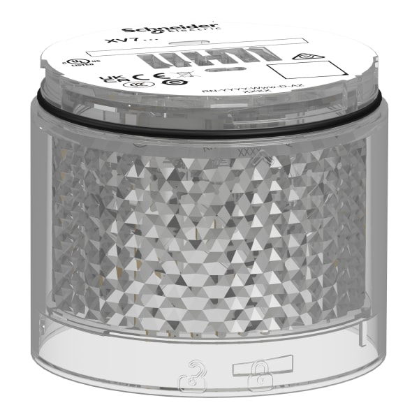 SCHNEIDER ELECTRIC - Leuchtelement, Harmony XVB7, modular, 70mm, weiß, 24V ACDC, Blitzlicht, 2J, energieeffiziente LED