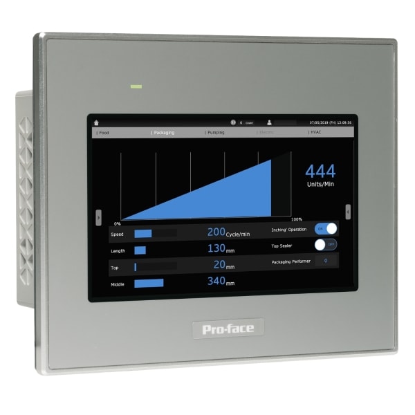 SCHNEIDER ELECTRIC - Pro-face ST6000 4''W Basic HMI Touch-Panel resistiv, 1 x Ethernet, 1 x serielle COM, USB