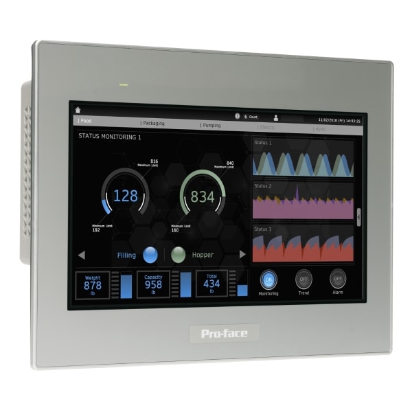 SCHNEIDER ELECTRIC - Pro-face ST6000 10''W Basic HMI Touch-Panel resistiv, 2 x Ethernet (dual IP), 2 x serielle COM, USB
