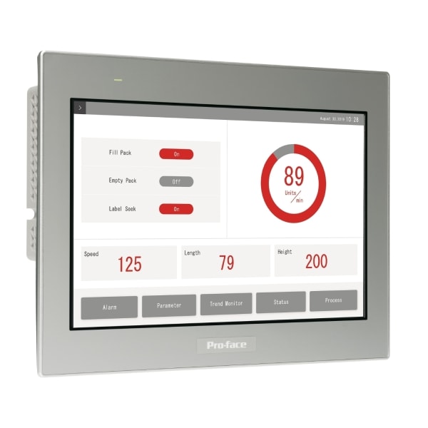 SCHNEIDER ELECTRIC - Pro-face STW6000 12''W Basic Web Panel Touch-Panel resistiv, 2 x Ethernet (Daisy Chain), USB, Web Browser, HTML5