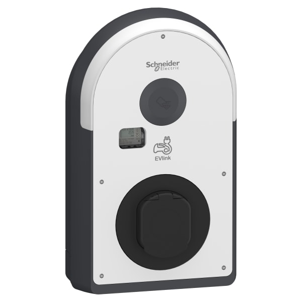SCHNEIDER ELECTRIC - Pro AC Wallbox, 22kW, T2S Steckdose, FI B-EV, IP55, IK10, NFC/RFID Reader, ERK
