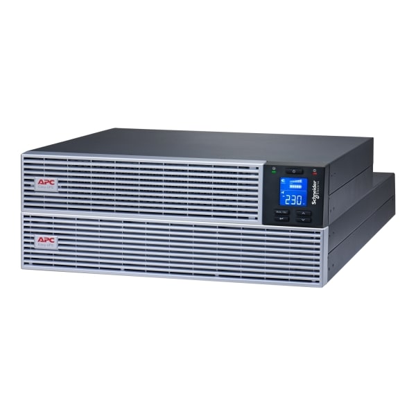 APC - APC Easy UPS On-Line, 3kVA/3kW, Lithium-Ionen, Rack/Tower 4HE, 230V, Festverdr. (1P+N+E) Ausgang, Kartensteckplatz, verlängerte Laufzeit, mi