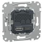 MERTEN - USB Ladestation-Einsatz Typ A+C mit Power-Delivery-Technologie und 21W Ladeleistung