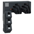 SCHNEIDER ELECTRIC - Drehstrom-Sammelschienensystem, 63A, 2 Abgangsstellen, Einspeisung Links, 45mm Abstand