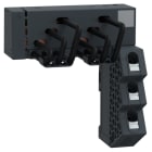 SCHNEIDER ELECTRIC - Drehstrom-Sammelschienensystem, 63A, 2 Abgangsstellen, Einspeisung rechts, 45mm Abstand
