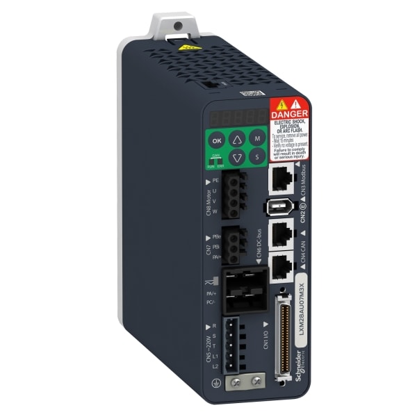 SCHNEIDER ELECTRIC - Servoverstärker, Lexium 28, 400W, CANopen/CANmotion, 200-240VAC, 1-/3-phasig