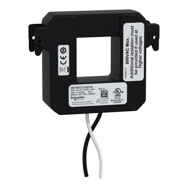 SCHNEIDER ELECTRIC - Kabelumbauwandler LVCT 100 A - 0,333 V Ausgang, Innenmaße 36 x 36 mm